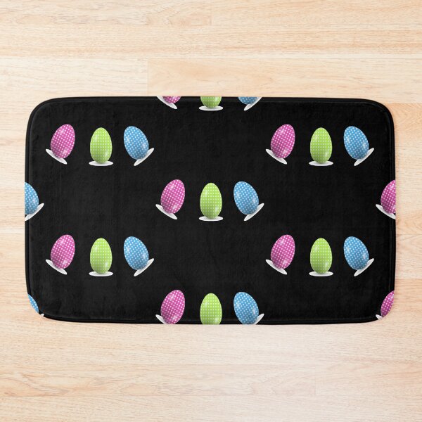 Item preview, Polka dots Easter eggs on black designed and sold by tetibright.