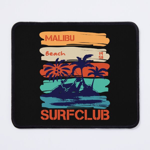 Item preview, Malibu Beach Surfclub - A design with summery colors and the lettering Malibu Beach Surfclub as well as palm trees and the sea designed and sold by velisani.