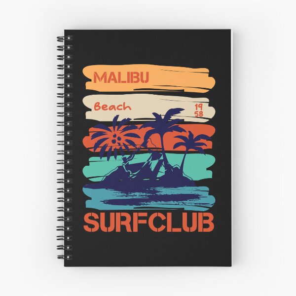 Item preview, Malibu Beach Surfclub - A design with summery colors and the lettering Malibu Beach Surfclub as well as palm trees and the sea designed and sold by velisani.