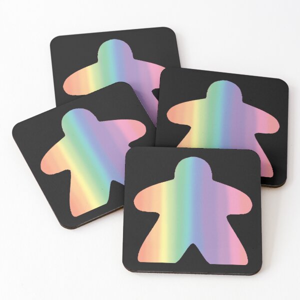 Item preview, Pastel Rainbow Meeple designed and sold by Narellish.