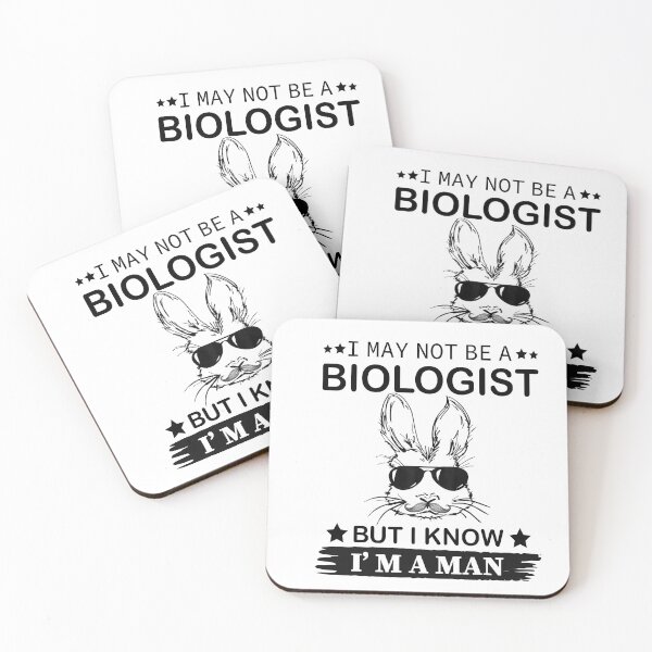 Item preview, Bunny easter mustache May Not Be A Biologist But I Know i'm a man  designed and sold by xteamdesign.