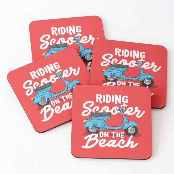 Item preview, Riding scooter on the beach | Beach edition | Goa designed and sold by garimag.