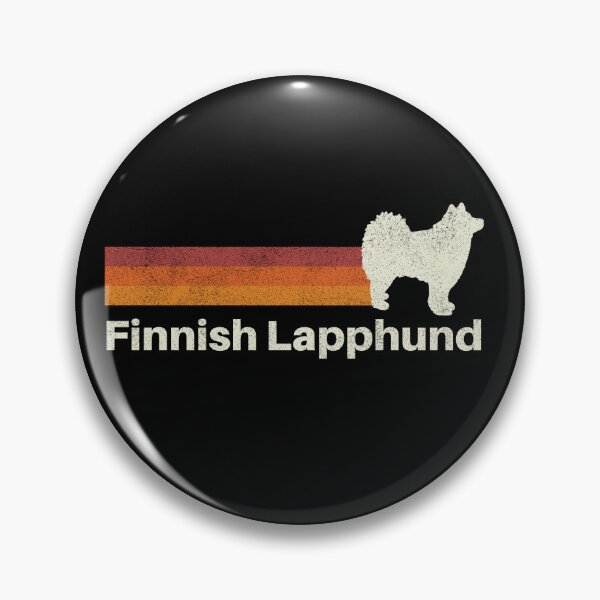 Artikelvorschau, Finnish Lapphund Dog Vintage Retro Pet Lover entworfen und verkauft von rafaeltto.