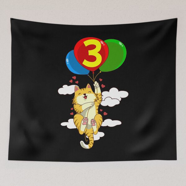 Item preview, 3rd Birthday Cat Girls Boy Kittens 3 Years designed and sold by Ibu83.