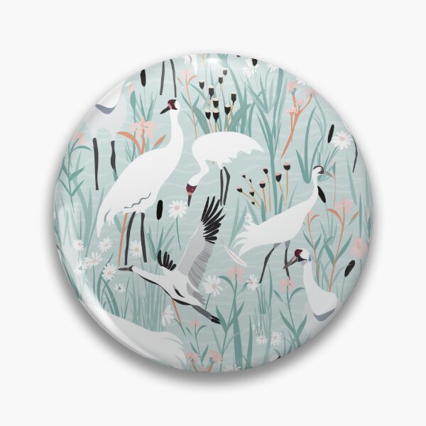 Item preview, Whooping cranes comeback light blue  designed and sold by SweetCoolVibes.