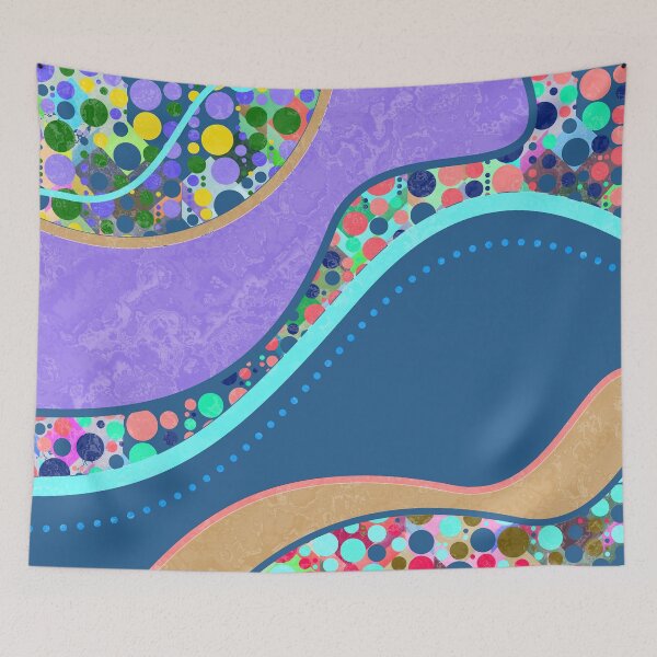 Item preview, Abstract Art Pattern Mix - Dots And Colors 6 designed and sold by EDDArt.