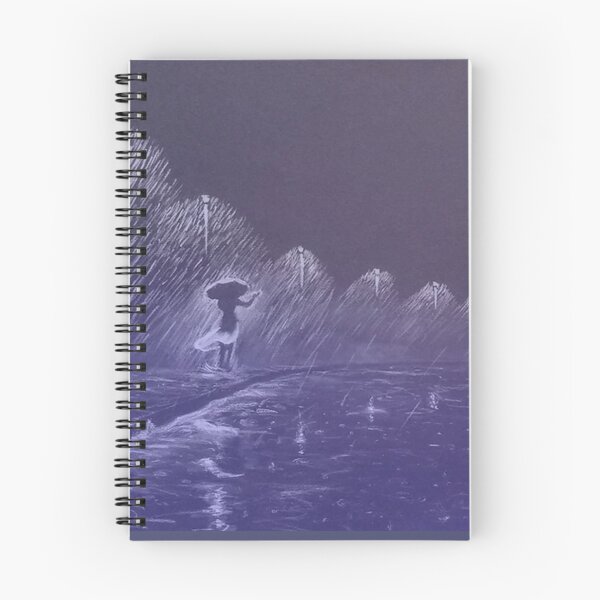 Item preview, White Charcoal Midnightblue Rain sketch by J.D. Hall designed and sold by MystixJack.