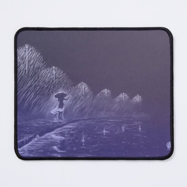 Item preview, White Charcoal Midnightblue Rain sketch by J.D. Hall designed and sold by MystixJack.