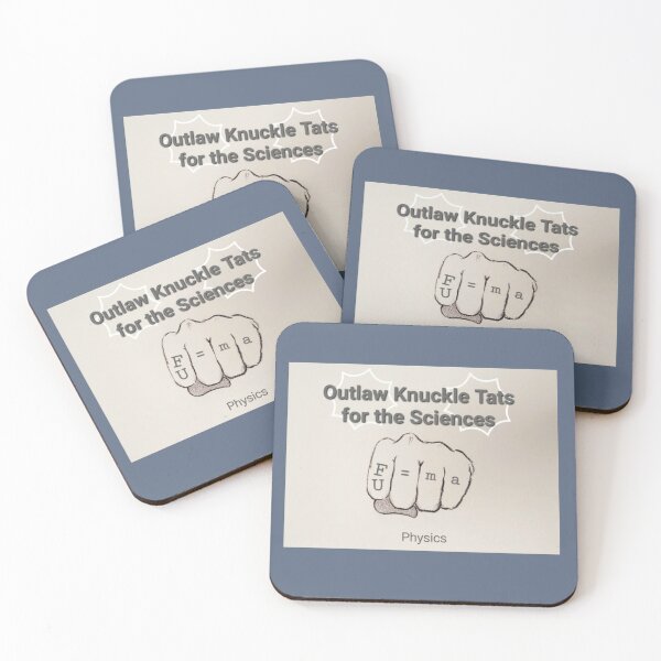 Item preview, Outlaw Knuckle Tats for tha Sciences: Physics designed and sold by Super-Pinhead.