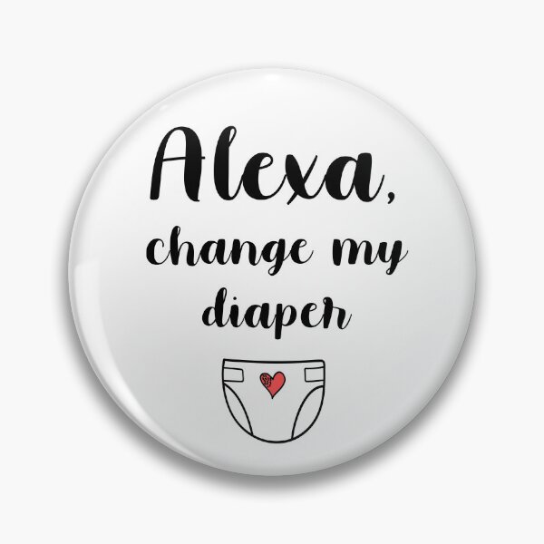 Item preview,  Alexa change my diaper  funny baby onesie funny kids baby gift designed and sold by -LemonTee-.