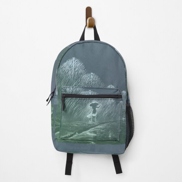 Item preview, White Charcoal teal Rain sketch by J.D. Hall designed and sold by MystixJack.