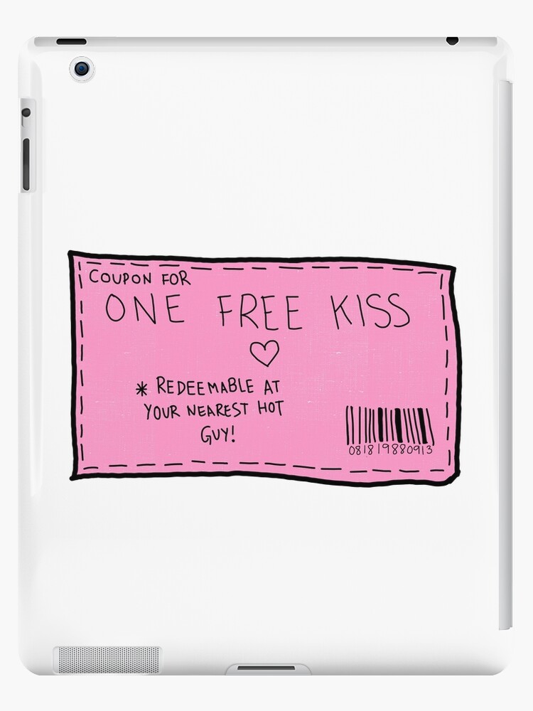 One Free Kiss Redeem At Your Nearest Hot Guy Ipad Case Skin