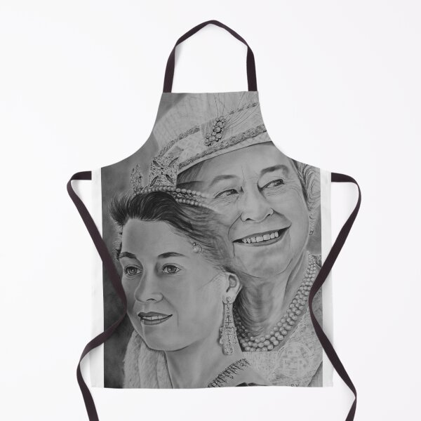 Artikelvorschau, Doppelporträt Queen Elizabeth 2 entworfen und verkauft von RmvPortraitsArt.