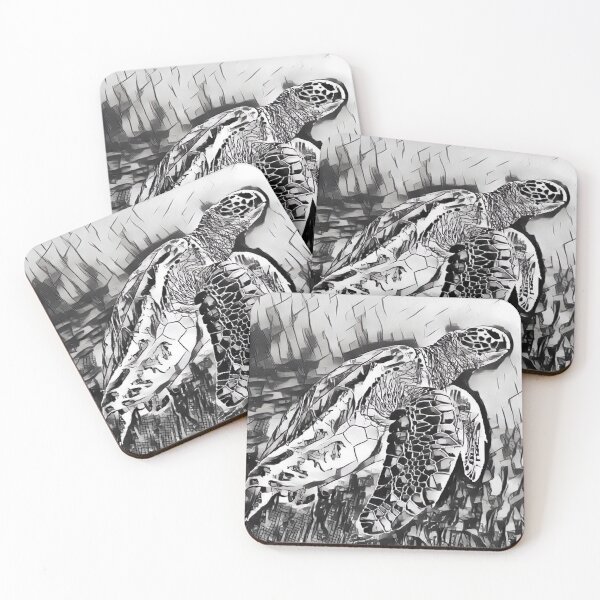 Item preview, Turtle black and white  designed and sold by HouseStyleStore.