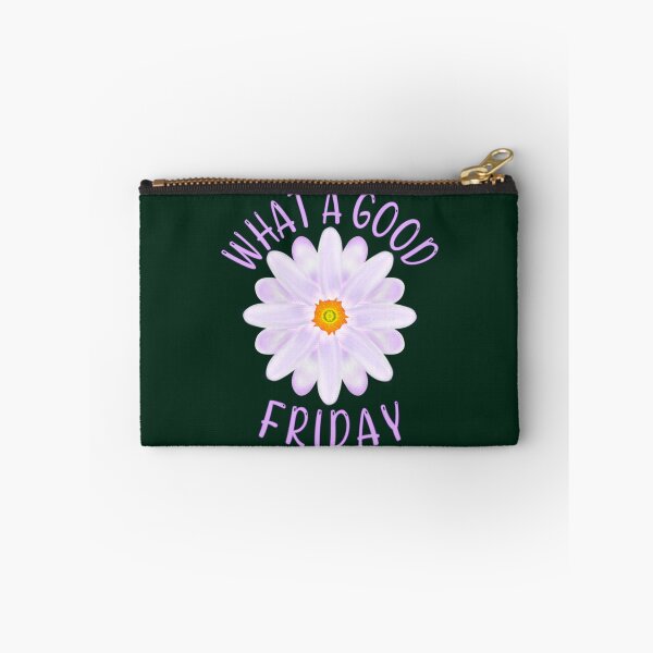 Item preview, What A Good Friday, Good Friday Quote With Aster Flower Illustration   designed and sold by Willowandmay.