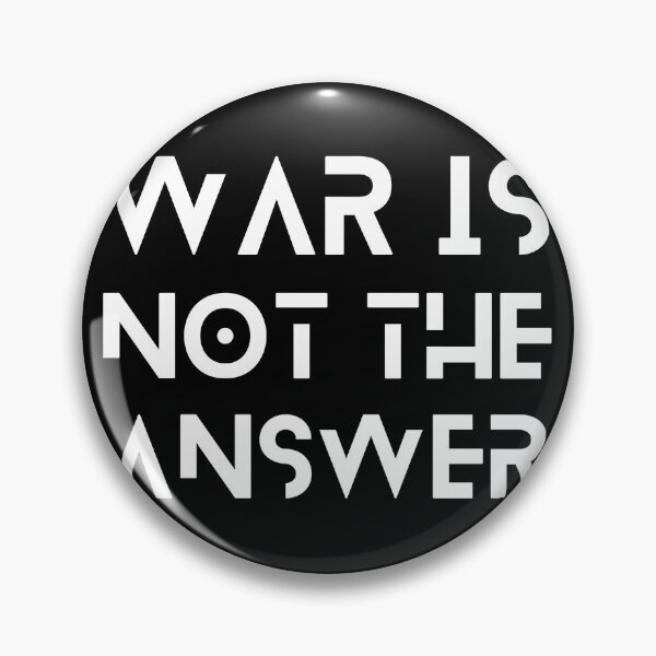 Item preview, War is not the answer peace movement antiwar designed and sold by Randa Ranmania.