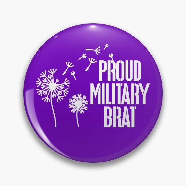Item preview, Proud Military Brat Military Child Month Purple Up Gear designed and sold by DynamicDesign.