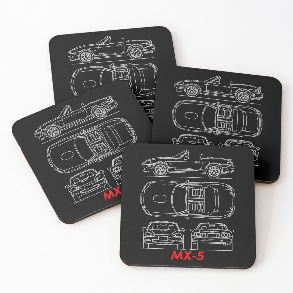 Item preview, The MX-5 Blueprint in Black designed and sold by rogue-design.