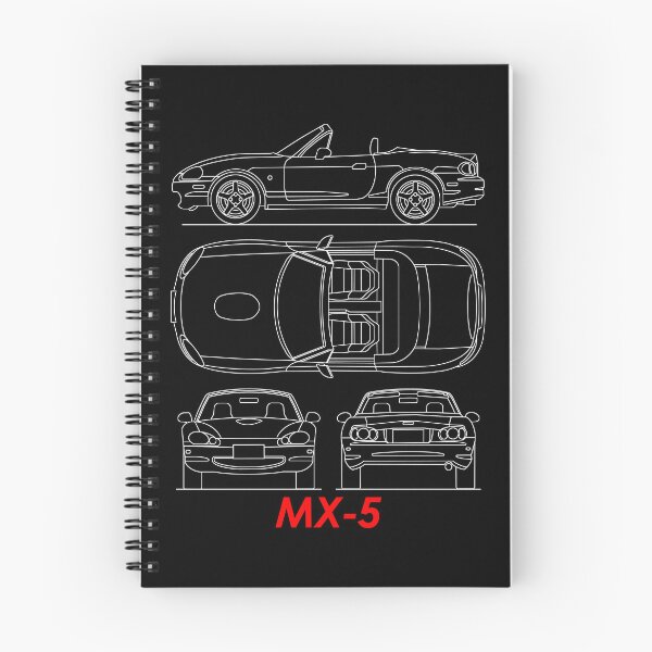 Item preview, The MX-5 Blueprint in Black designed and sold by rogue-design.