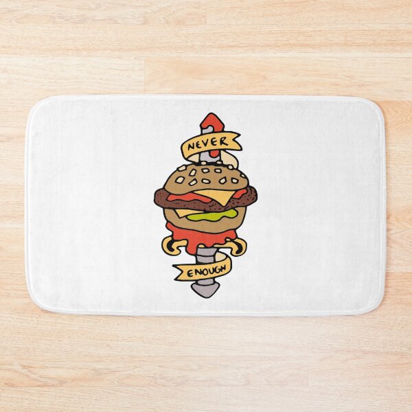 Item preview, Never Enough Burgers - Traditional tattoo designed and sold by 86Gaz.