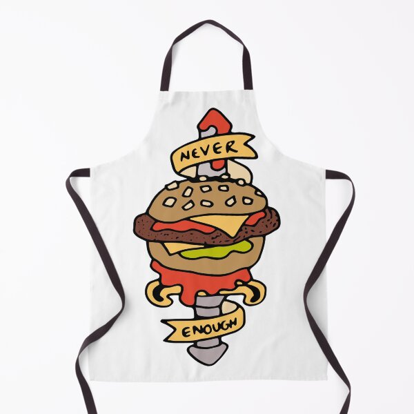 Item preview, Never Enough Burgers - Traditional tattoo designed and sold by 86Gaz.