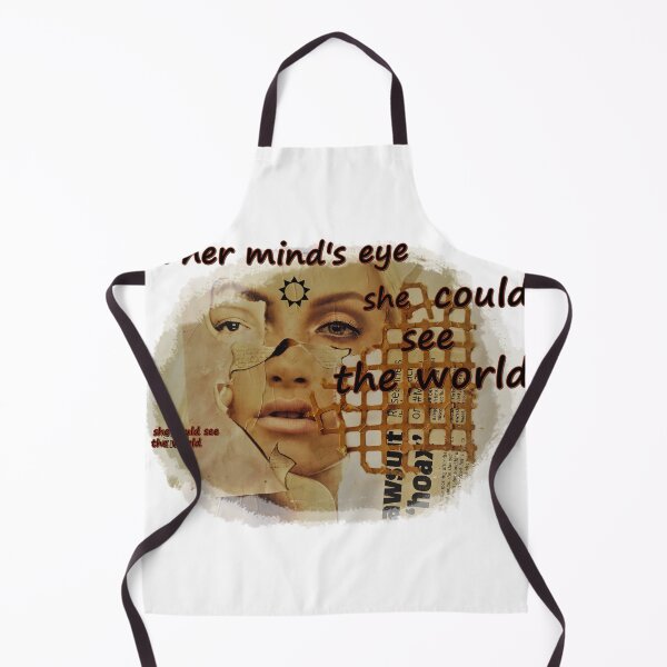 Item preview, in her mind's eye, she could see, the world, newspaper collage, third eye, knowledge, witch, fairy, foretelling the future designed and sold by NessArtByEwa.