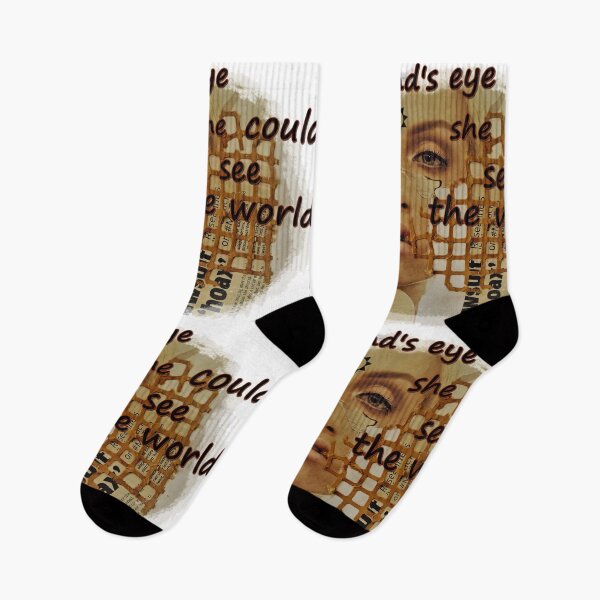 Item preview, in her mind's eye, she could see, the world, newspaper collage, third eye, knowledge, witch, fairy, foretelling the future designed and sold by NessArtByEwa.