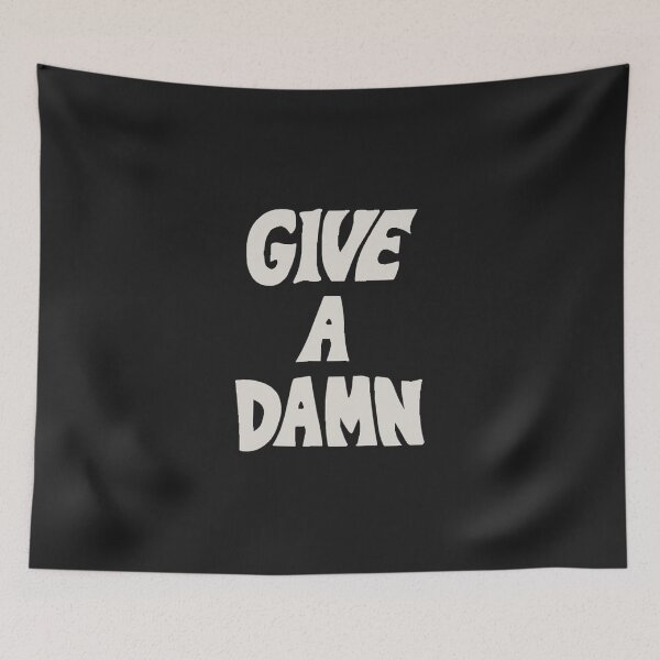 Item preview, Give A Damn As Worn By Alex Turner White T-Shirt designed and sold by AlexandraHan1.