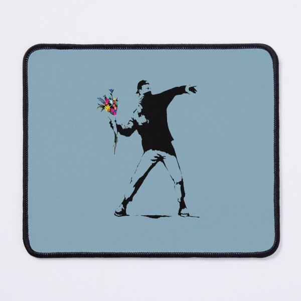 Item preview, Banksy Protester Throwing Flowers  Classic T-Shirt designed and sold by tiffanywolfes.
