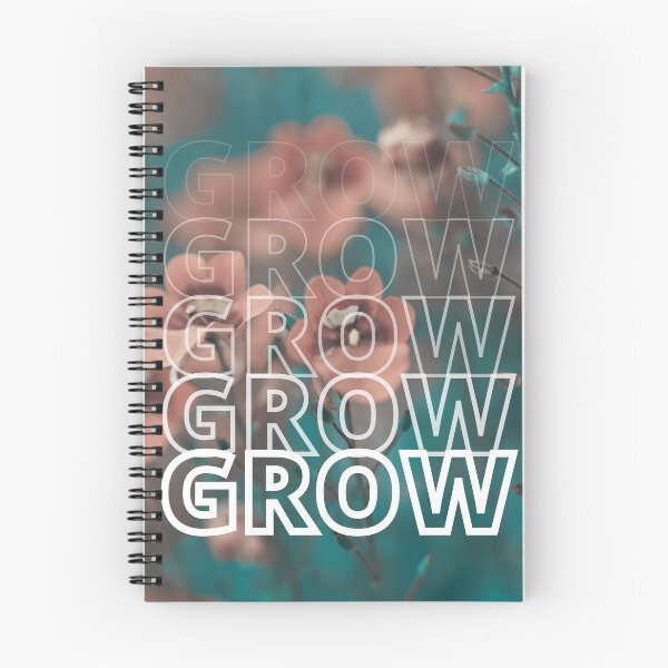 Item preview, GROW (below) - Cute Chill Orange Flowers designed and sold by AliceSLee.