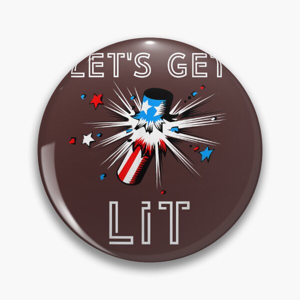 Item preview, Let's Get Lit Funny America Fireworks Stars and Stripes USA T-Shirt designed and sold by speyergusym.