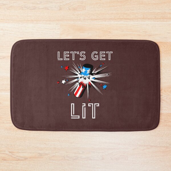 Item preview, Let's Get Lit Funny America Fireworks Stars and Stripes USA T-Shirt designed and sold by speyergusym.