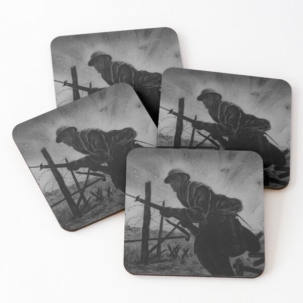 Item preview, WW1 Charging in to no man's land  designed and sold by RmvPortraitsArt.