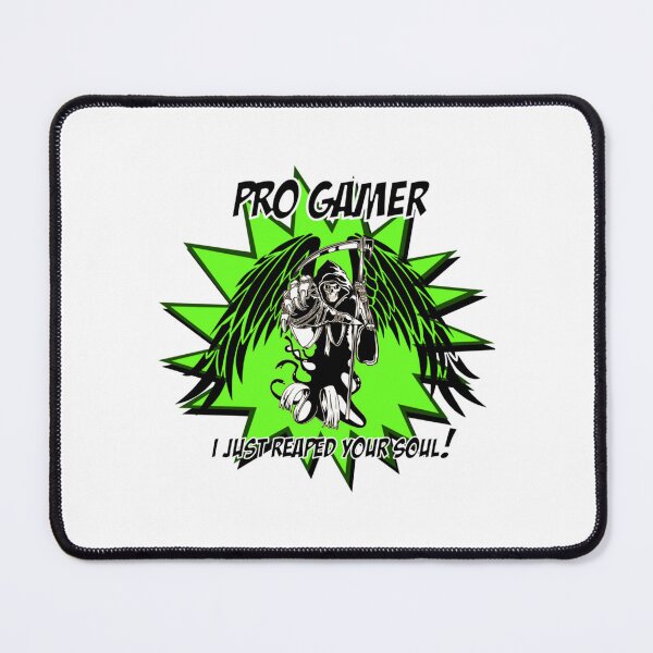 Item preview, ProGamer - Ich habe gerade deine Seele geerntet! Geflügelter Reaper (Grün) - von GameAce Design designed and sold by SpellboundReli.