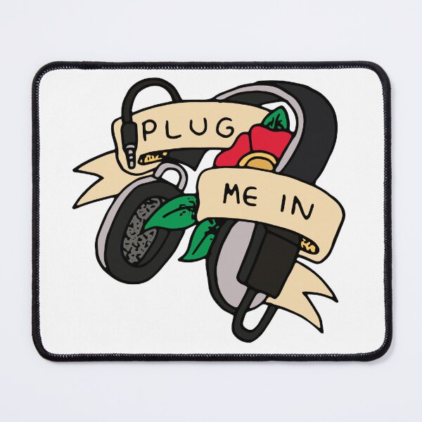 Item preview, Plug me in earphones - Traditional tattoo designed and sold by 86Gaz.