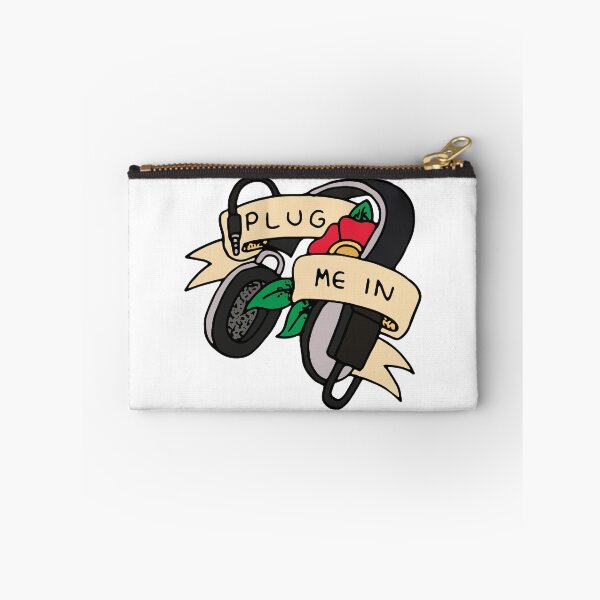 Item preview, Plug me in earphones - Traditional tattoo designed and sold by 86Gaz.