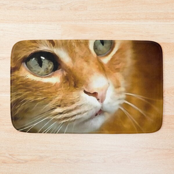 Item preview, Adorable Ginger Tabby Cat Posing Artistic Pet Portrait designed and sold by taiche.