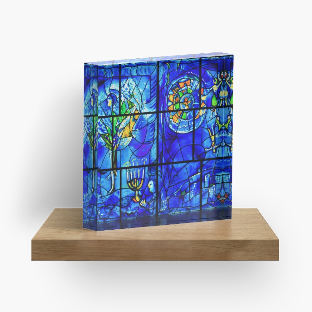 The Masterpiece of American Stained Glass Windows digitally enhanced by WatermarkNZ Press Acrylic Block