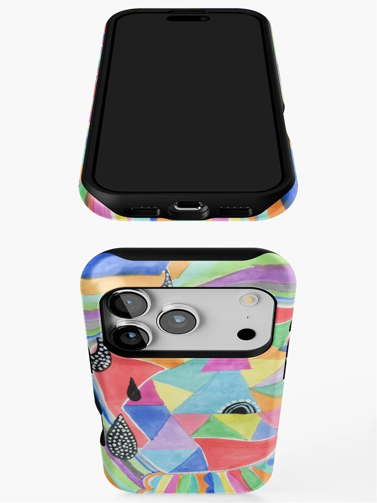 Thumbnail 3 of 4, iPhone Case, Spring Shapes designed and sold by microstudio.