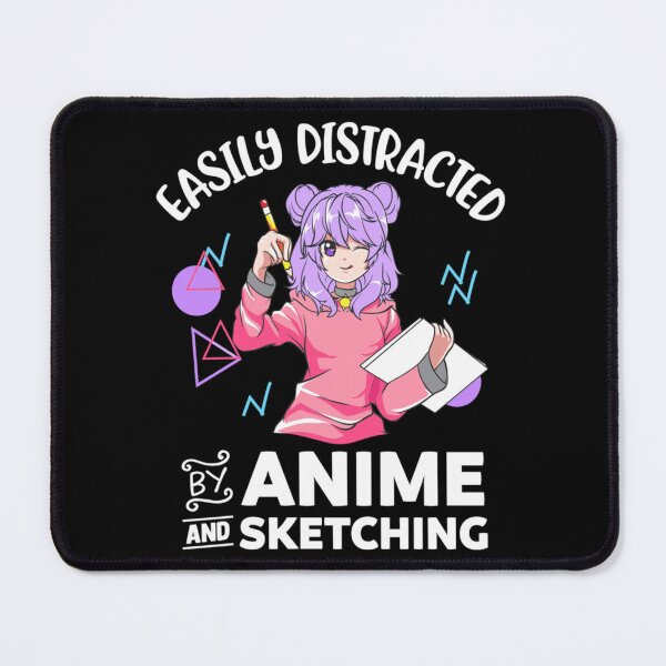 Item preview, Anime Girl Easily Distracted By Anime and Sketching Pullover Hoodie designed and sold by swaimdpruisi.