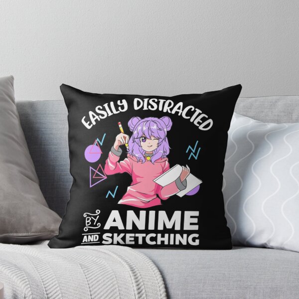 Item preview, Anime Girl Easily Distracted By Anime and Sketching Pullover Hoodie designed and sold by swaimdpruisi.