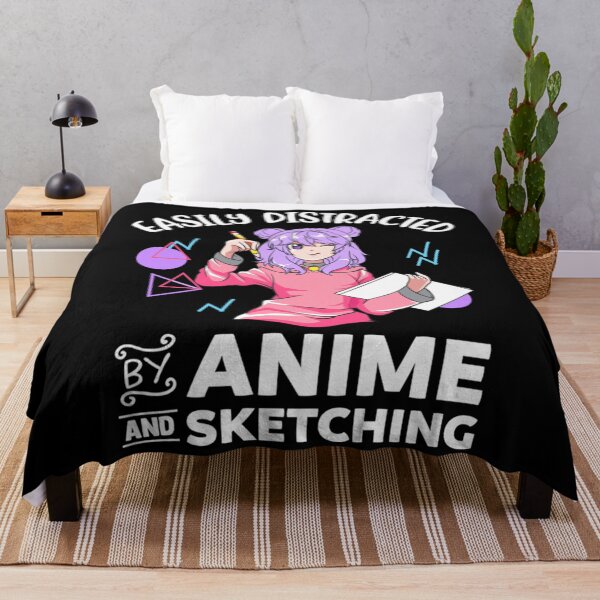 Item preview, Anime Girl Easily Distracted By Anime and Sketching Pullover Hoodie designed and sold by swaimdpruisi.