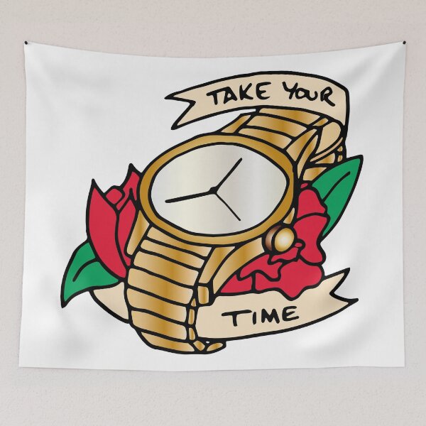 Item preview, Take your time - Traditional tattoo designed and sold by 86Gaz.