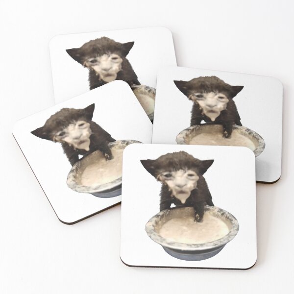 Item preview, Cat in Milk Meme (Cursed Milk Cat) designed and sold by fomodesigns.