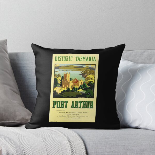 Item preview, Historic Tasmania PORT ARTHUR Tourist Bureau Vintage Australia Tourism Poster designed and sold by retroposters.