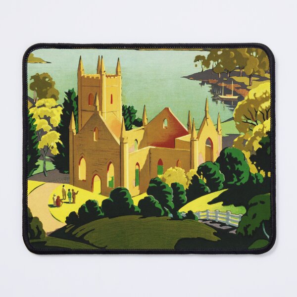 Item preview, Historic Tasmania PORT ARTHUR Tourist Bureau Vintage Australia Tourism Poster designed and sold by retroposters.