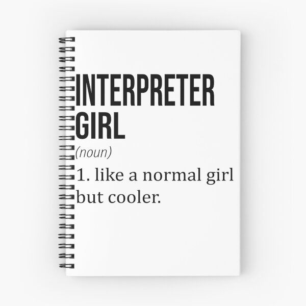 Artikelvorschau, INTERPRETER Girl Like A Normal Girl But Cooler - Funny INTERPRETER entworfen und verkauft von YukiShop.