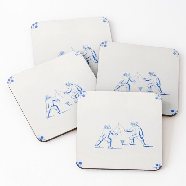 Item preview, Top spinning on antique 17th century Delft blue and white tile designed and sold by Photopat.