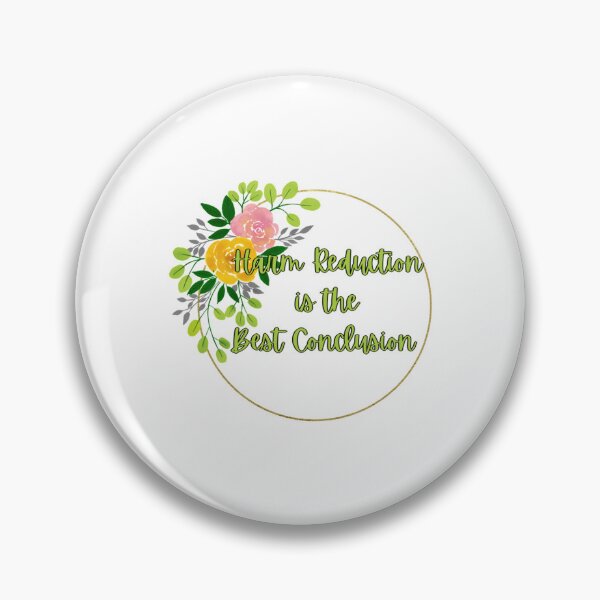 Item preview, Harm Reduction is the Best Conclusion  - Colored Floral (Black) designed and sold by SmokeWorks.