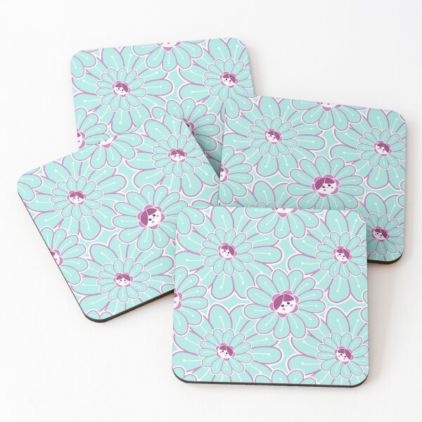 Item preview, Kawaii cute flower fairies blooms seamless pattern designed and sold by AleFairyland.